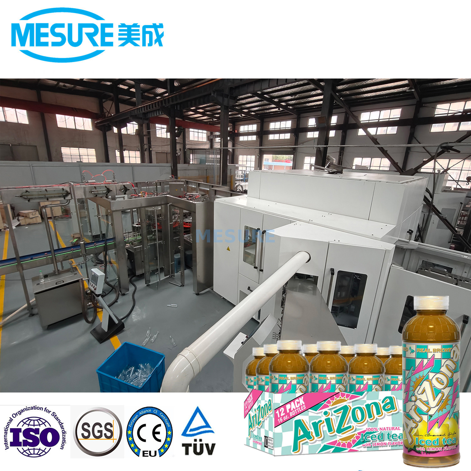 果汁的高速宠物瓶填充剂|打击填充帽梳理机，99.5％的效率自定义线