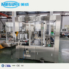 自动线性旋转式OPP热融化胶标签标签机，用于塑料瓶饮料工厂