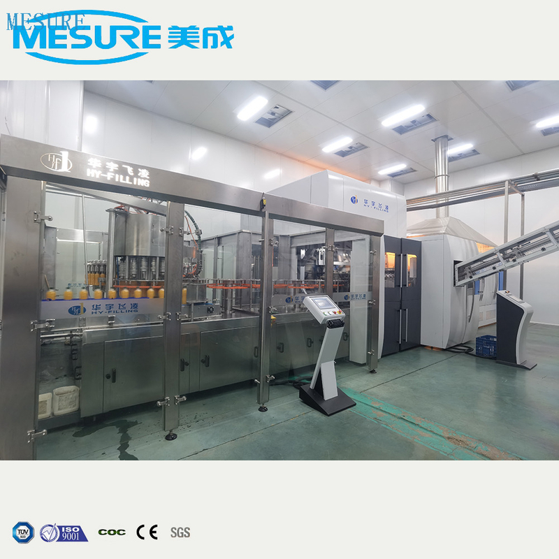 交钥匙宠物装瓶厂：水/液体的吹填充瓶装组合机|定制有效生产线