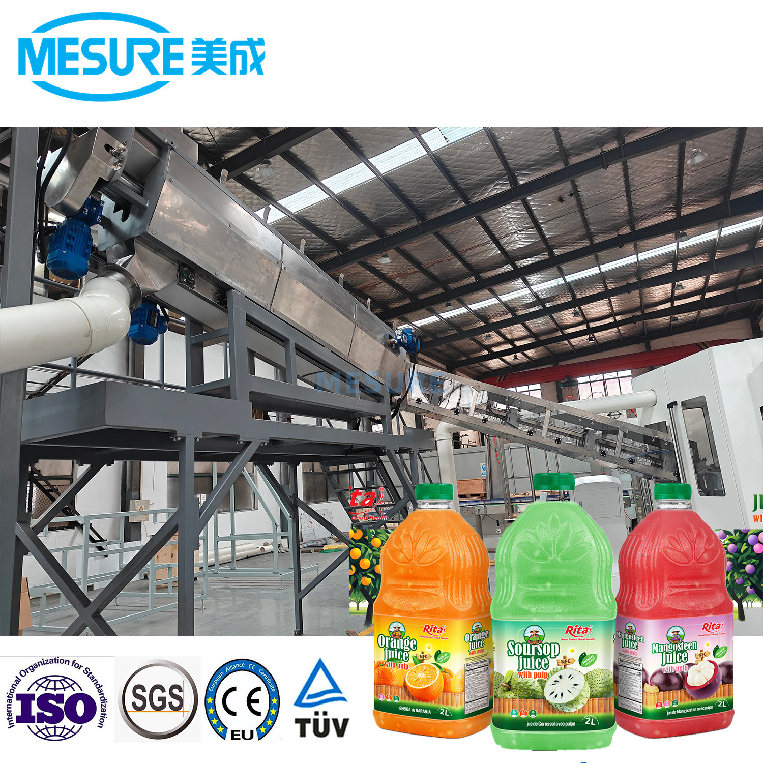 热填充宠物瓶线：炸果汁的吹式填充限制式结合机|定制18000BPH高输出