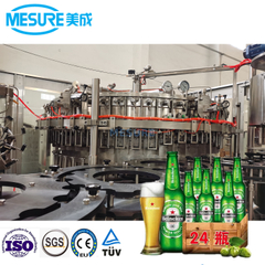 玻璃/铝制瓶装精酿啤酒填充完整线ROPP帽和冠状帽和环帽 